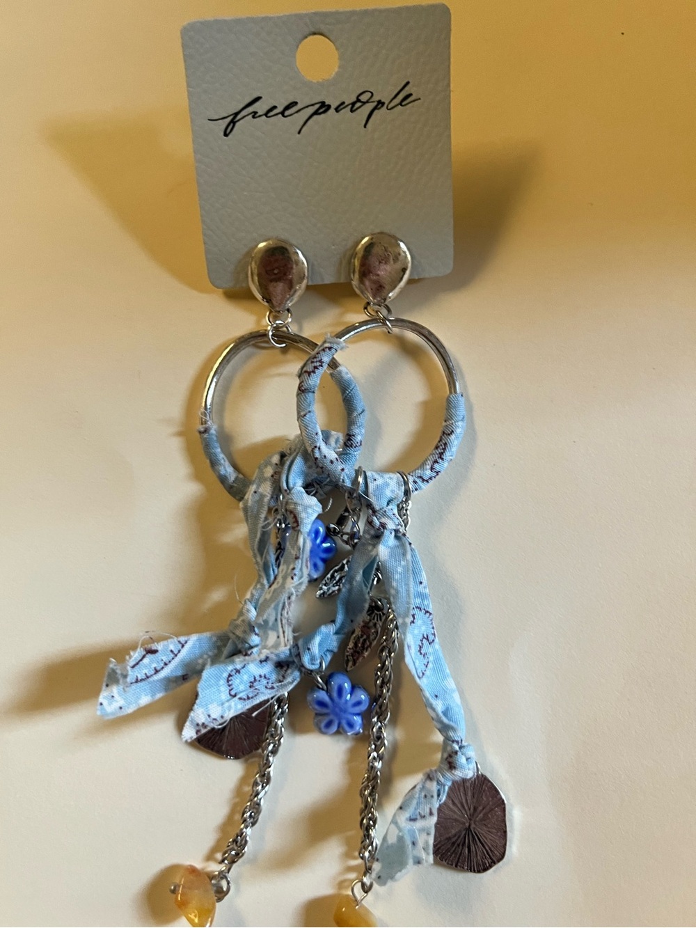 Free People Juniper Hoop Earrings NWT MSRP $48 - Picture 3 of 5